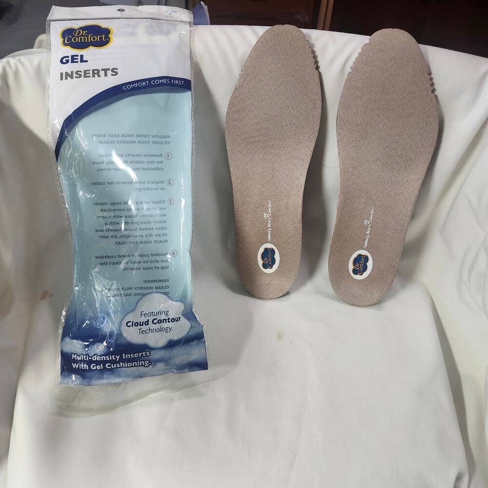 Dr Comfort Gel Inserts Woman's 9.5 Milti Density Inserts w Gel Cushioning LB
